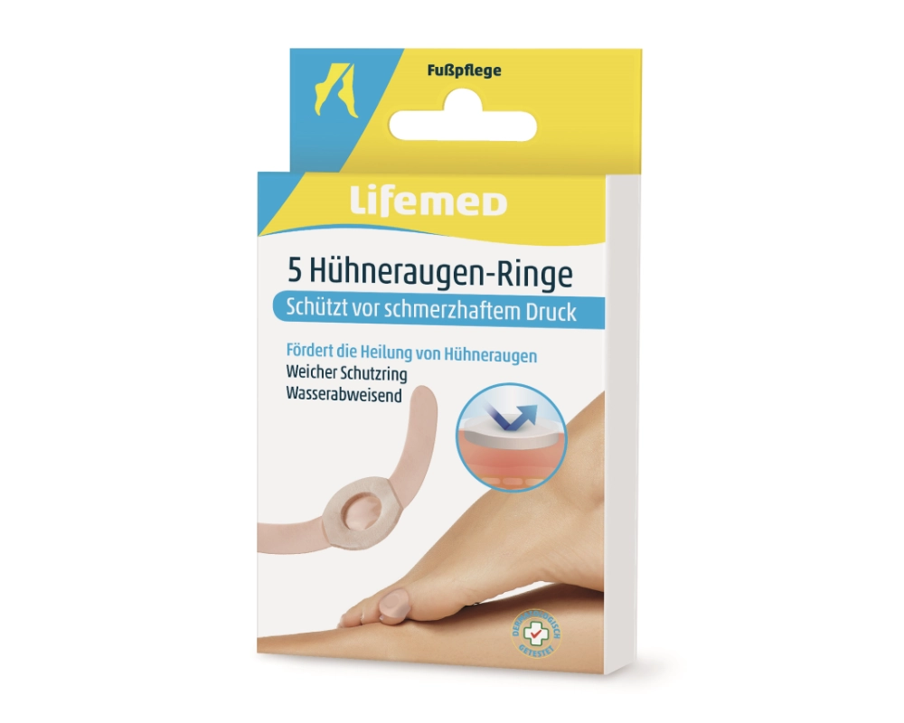 Lifemed Hühneraugen-Ringe 6,5 x 1 cm hautfarben