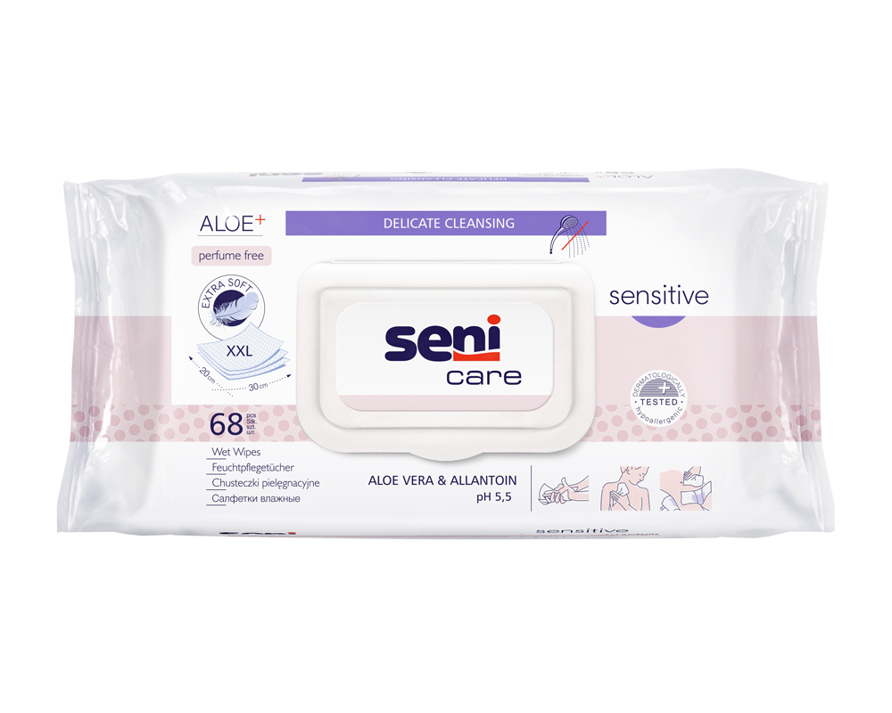 Seni Care Sensitive Lingettes imprégnées