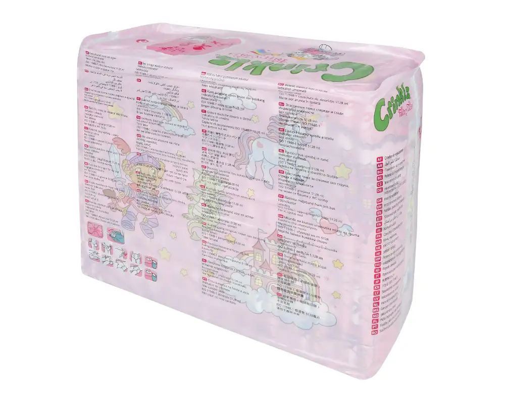 Crinklz Windeln Fairy Tale Einhorn L hinten