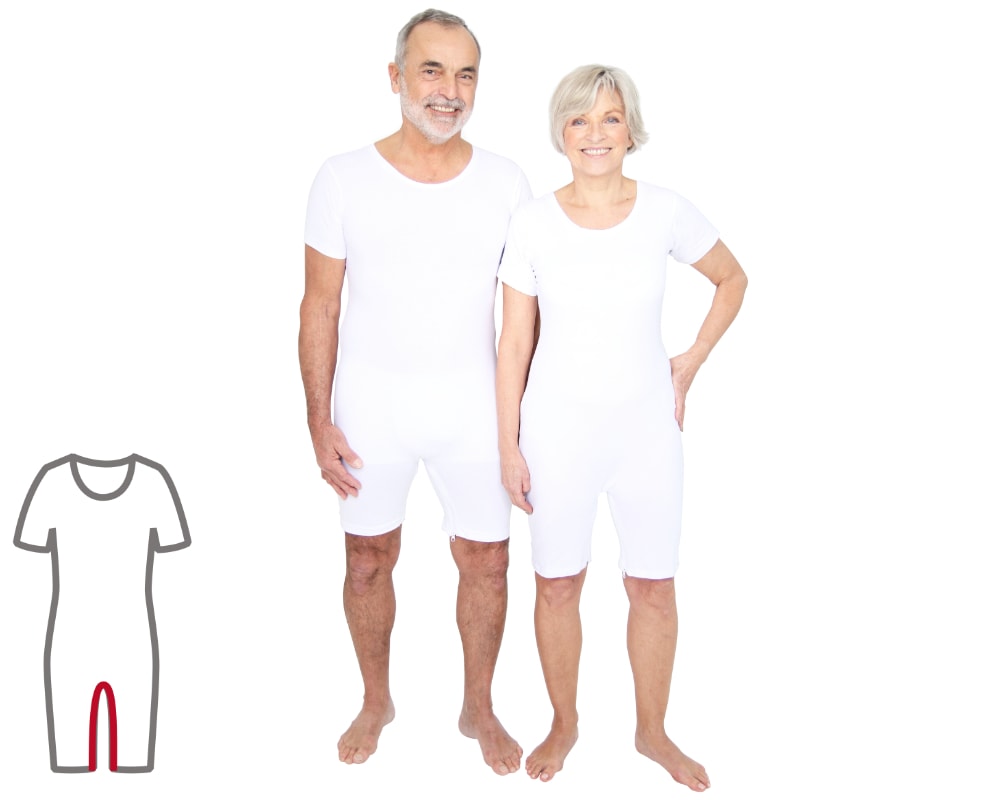 ActivePro Pflegebody ärmellos Beinreißverschluss