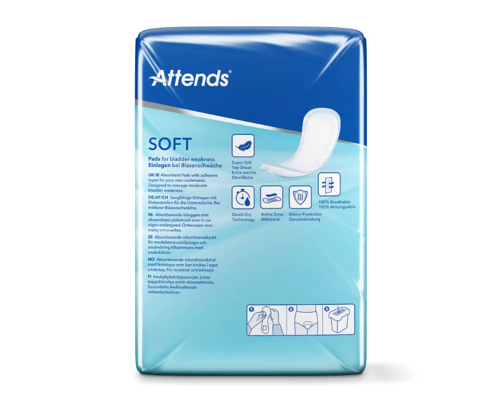 Attends Soft 5 hinten Packung