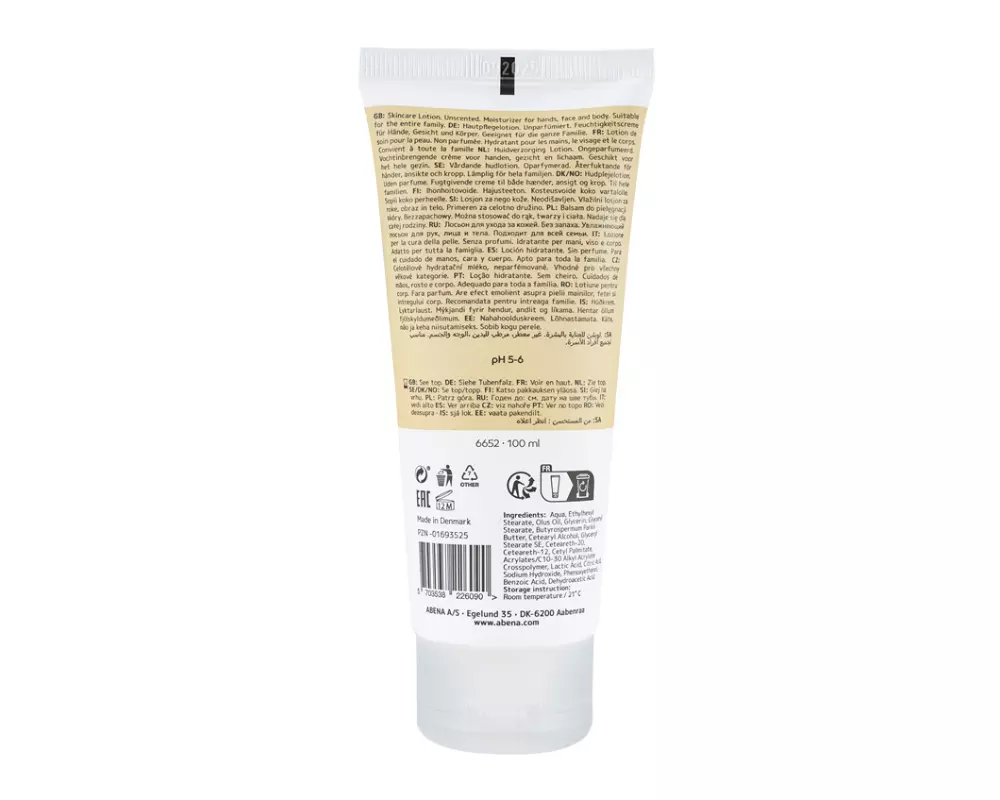Abena Hautpflegelotion 100 ml hinten