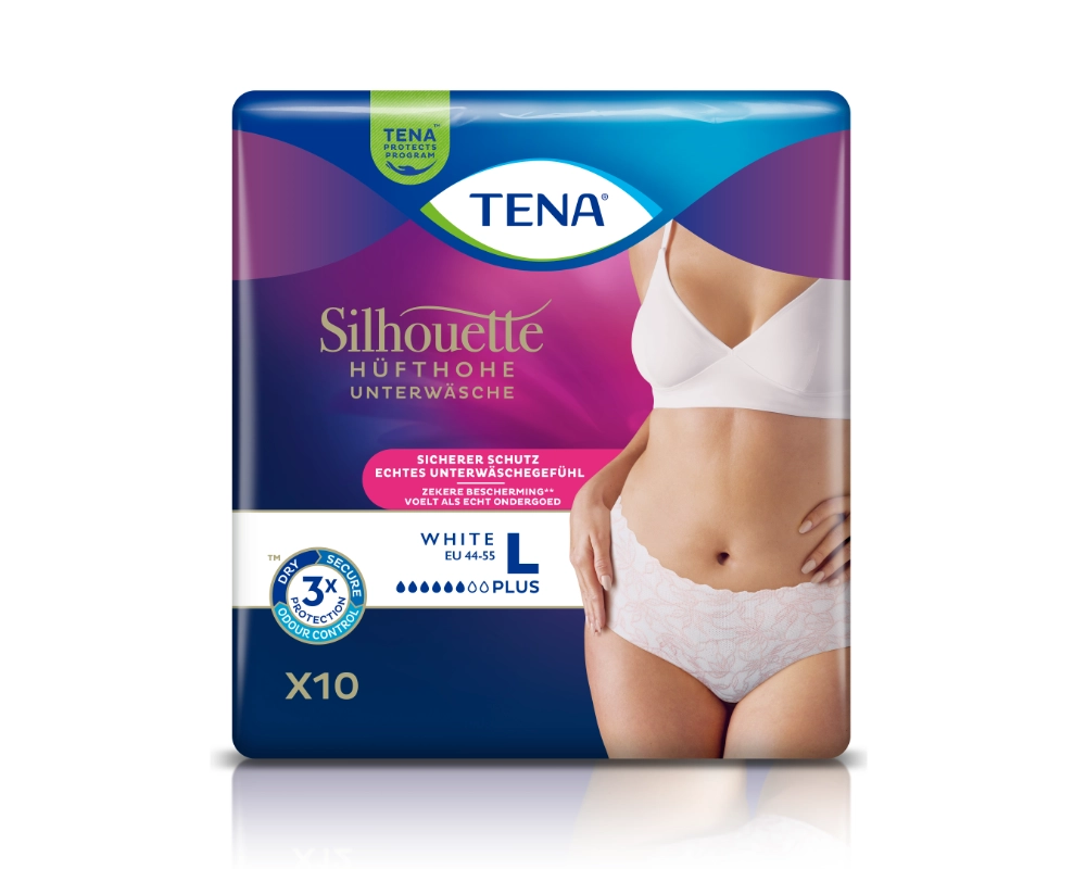TENA Silhouette Plus White L