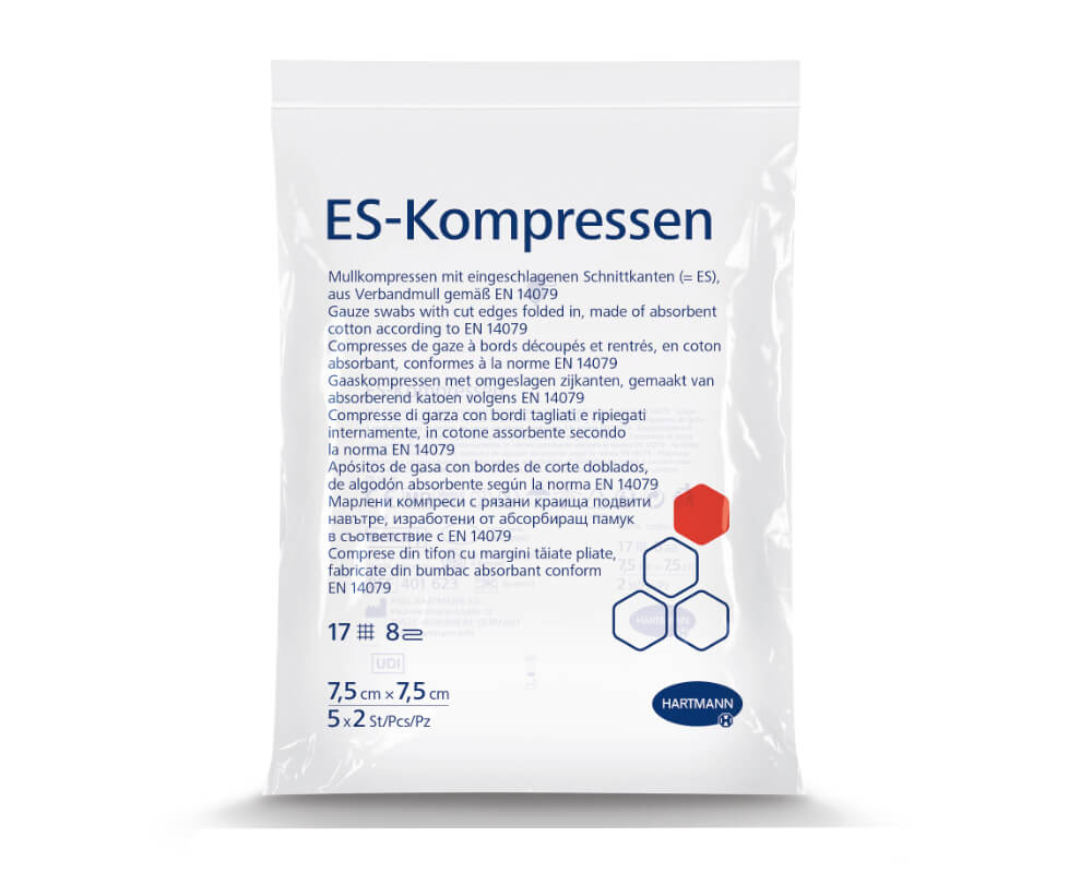 ES-Kompressen steril 8-fach 5x2 Stück
