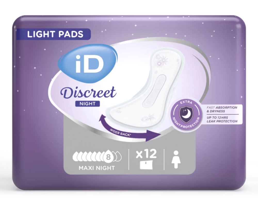 iD Discreet Light Pads Maxi Nuit