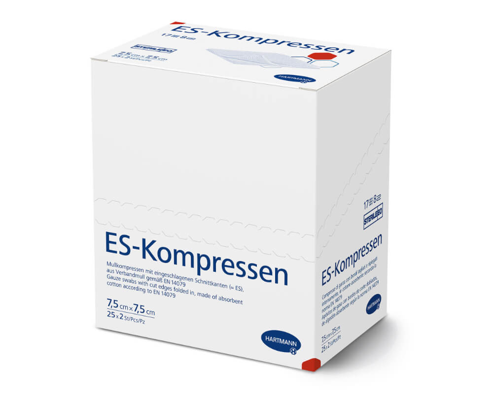ES-Kompressen steril 8-fach 25x2 Stück
