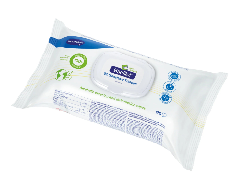 Bacillol 30 Sensitive Green Tissues 120 Stück