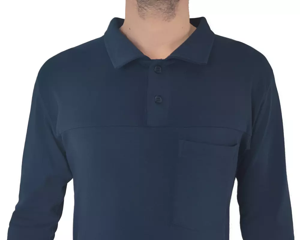 ActivePro Herrenoverall dunkelblau kragen