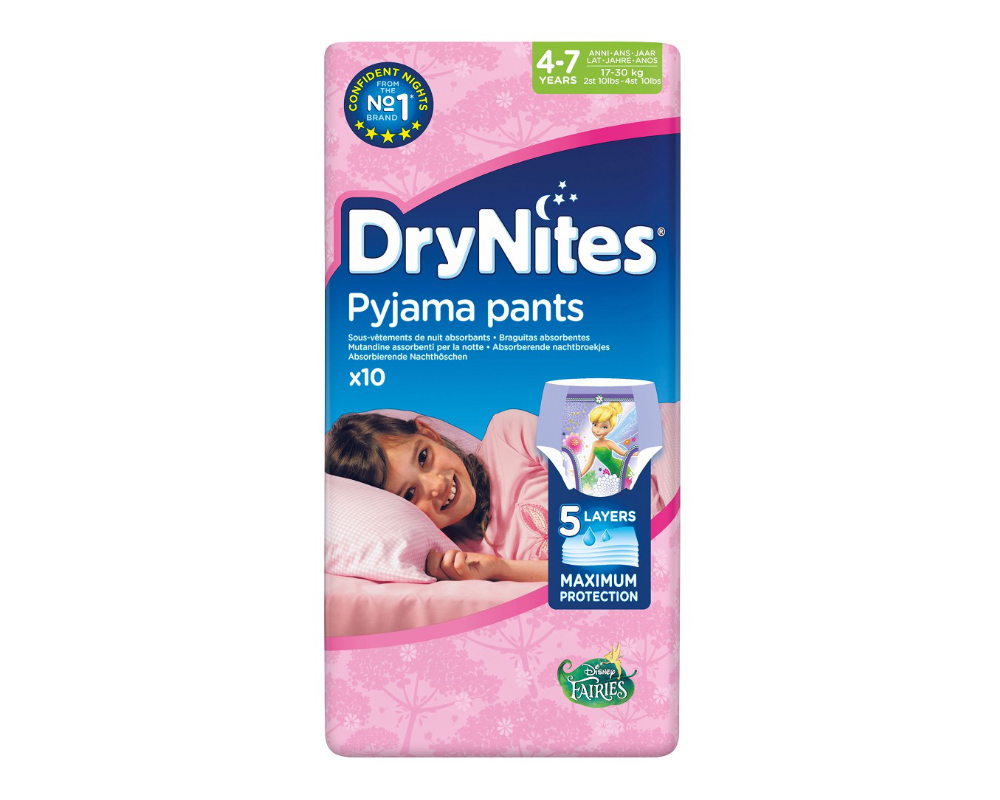 DryNites Pyjama Pants Girl 4-7 Jahre