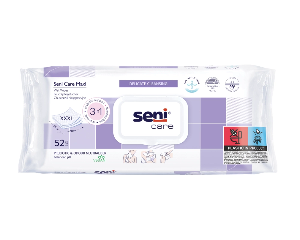 Seni Care Maxi lingettes humides 52 pièces