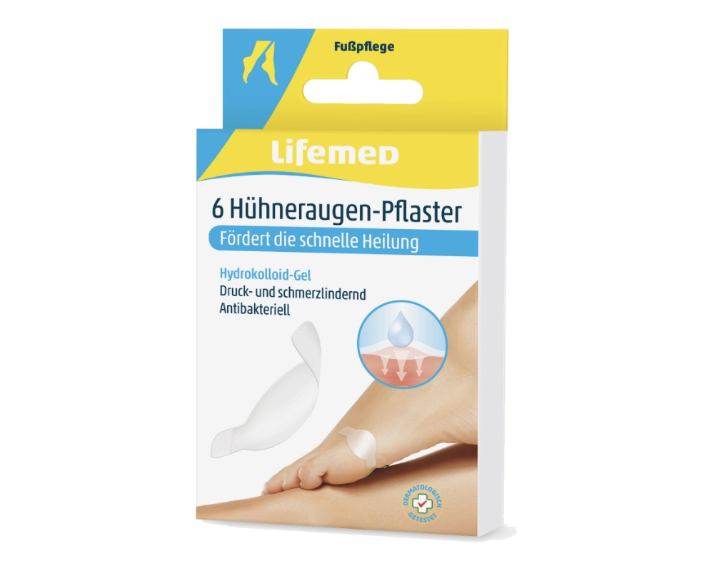 Lifemed Hühneraugen-Pflaster 4,5 x 2,2 cm transparent