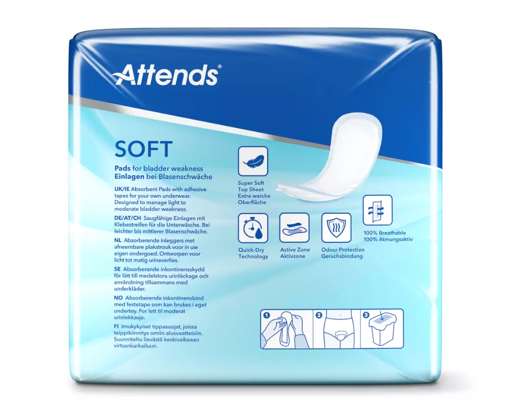 Attends soft 4 Packung hinten
