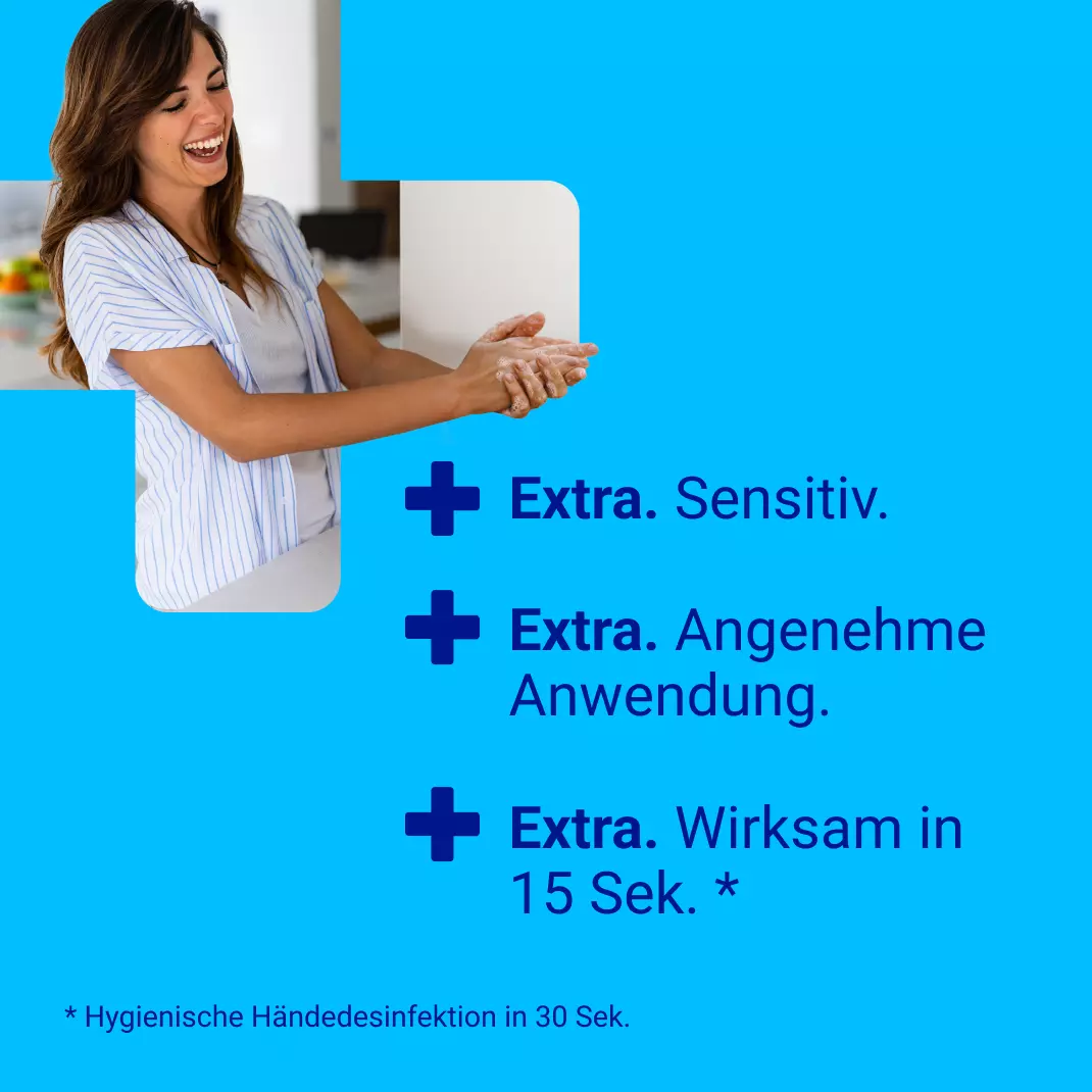 Sterillium foam extra care 500 ml Vorteile