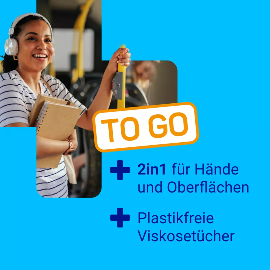 Sterillium 2 in 1 wipes Desinfektionstücher Teaser