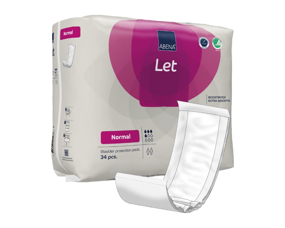 Abena Let Normal Packung mit Produkt